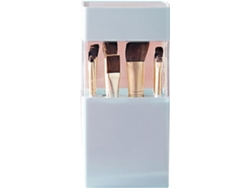 Organizador De Brochas De Maquillaje Con Tapa Transparente - Impermeable, Gran Capacidad