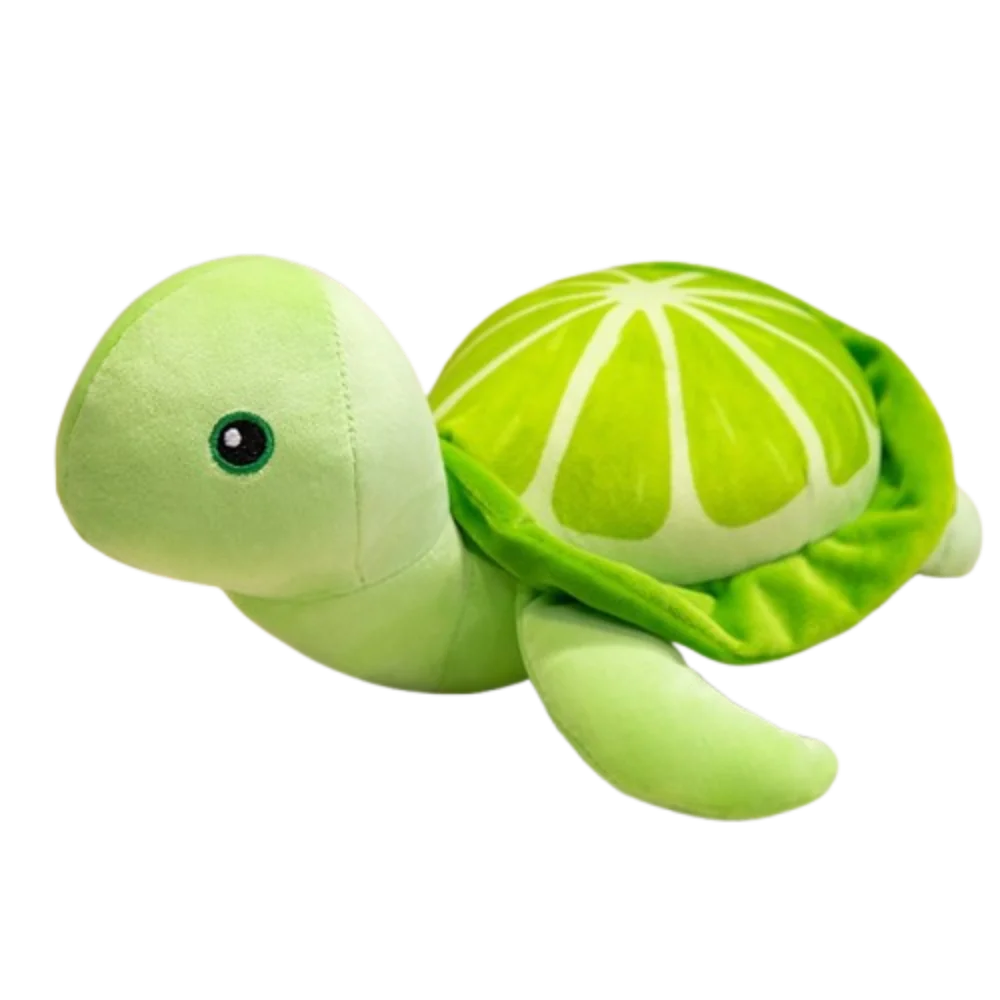 (verde - 25 Cm) Peluche De Tortuga Limón De Animal Marino