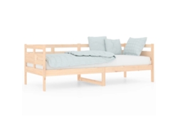 Sofá cama VIDAXL Marrón Madera de pino (80x200 cm)