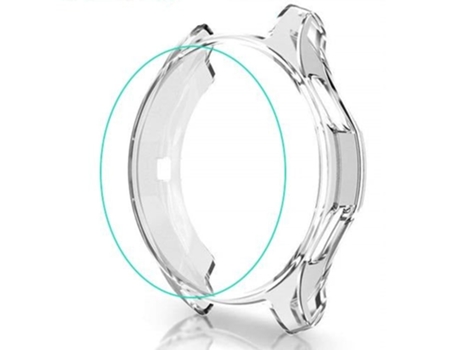 Carcasa de Reloj SLOWMOOSE Samsung Galaxy Watch Gear S3 Frontier Bumper Diamante Suave Chapado Inteligente ( Transparente - Engranaje S3)