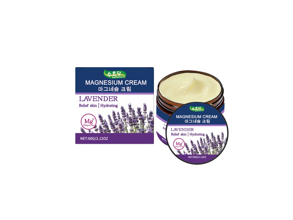 Crema calmante de magnesio con lavanda