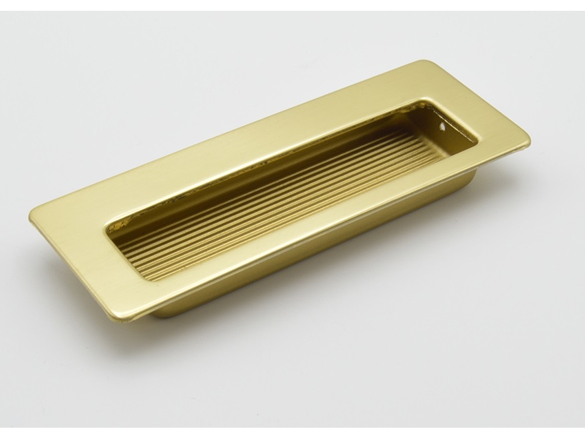 Tirador De Mueble Rectangular De Zamac 115x42 Mm Oro Lote De 25