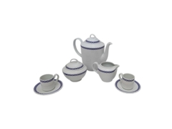 Cafe 27 piezas aloia elegance azul juego