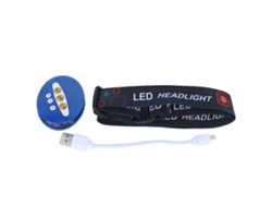 Danu26-linterna Para Gorra Con Sensor Led Recargable Usb Clip Para Pesca Azul