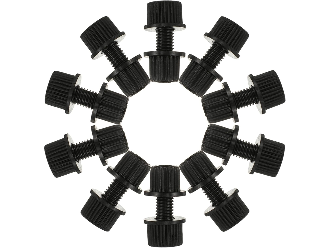 Kit De 16 Tornillos Negros Para Fijar La Matrícula De La Motocicleta.