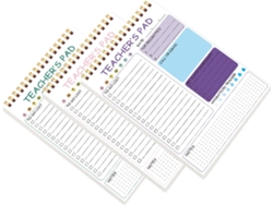Juego De 3 Cuadernos De Espiral – Agenda Diaria Portátil De 23 Cm – Agenda Anual