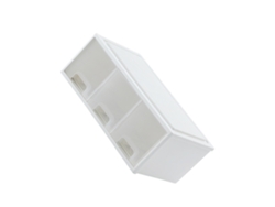 1/2 Apila blanco y organiza con cajas apiladas gratuitas. Aumenta tres cuadrículas.
