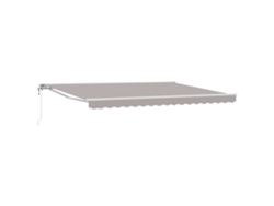 Vidaxl Toldo Retráctil Eléctrico Gris Claro 4 X 3,5 M