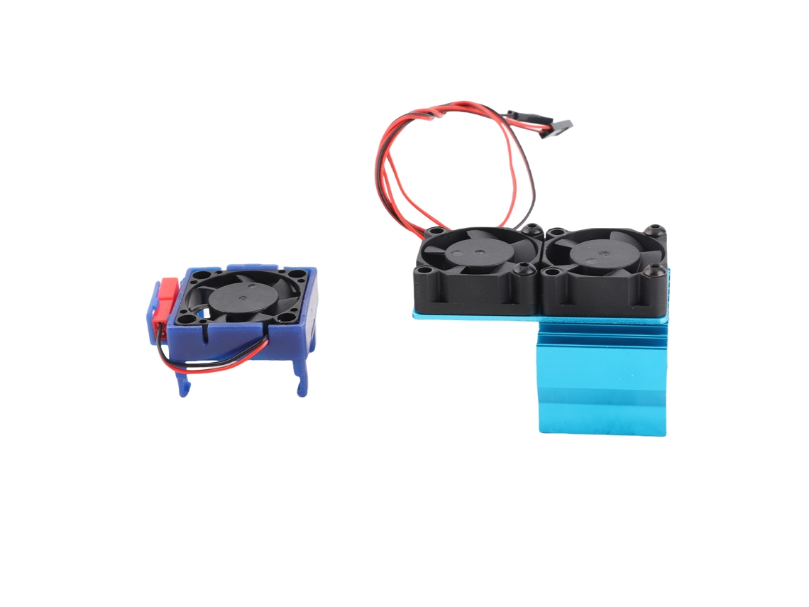 Conjunto De Motor Esc Duos Con Ventilador Y Aluminio-plástico Azul De 5 V Para Slash Stampede Rustler Hoss 4x4 Velineon Vxl 3s