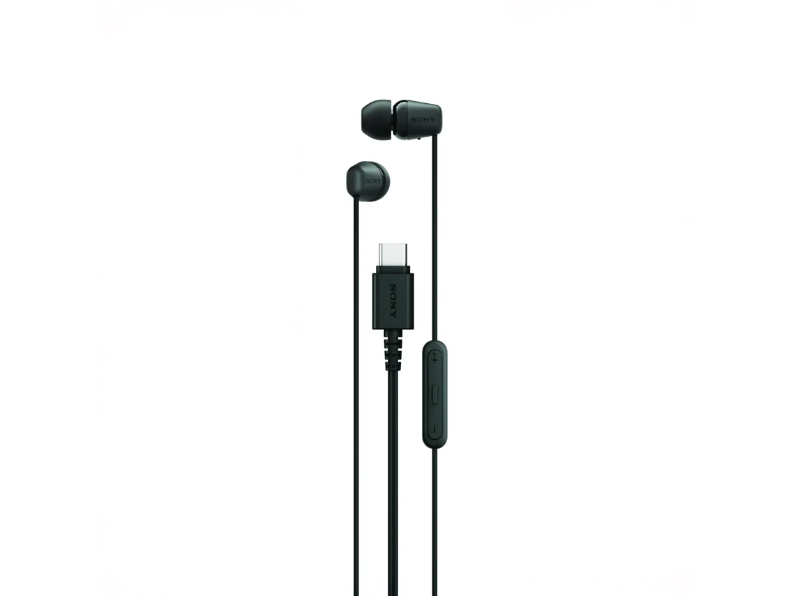 Auriculares con Cable SONY IER-EX15C B (In Ear - Micrófono - Negro)