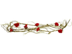 Planta Artificial EUROPALMS Rose Garland (Rojo - 145 cm)