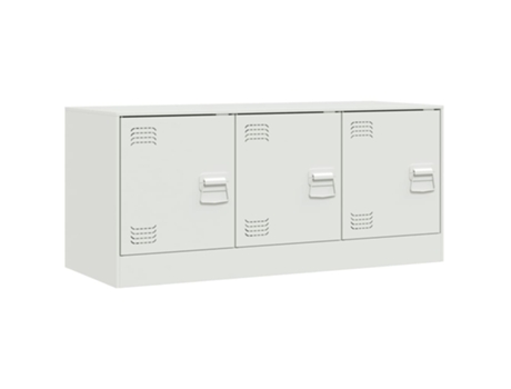 Mueble De Tv VIDAXL Blanco Acero (99x39x44 cm)