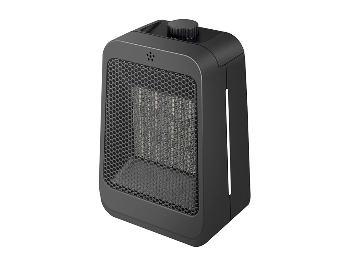 Calentador eléctrico compacto de 1200 W con tecnología PTC, doble función, control remoto y temporizador inteligente Mdug