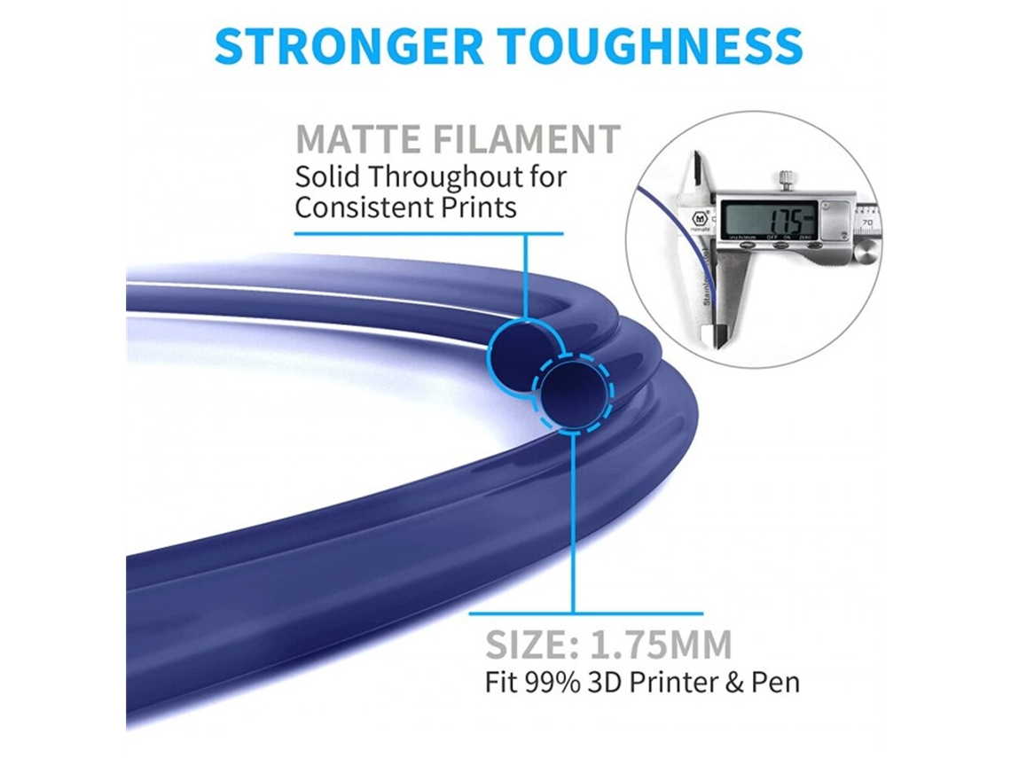 Filamento PLA mate multicolor GEEETECH n.° 10 para impresoras 3D, 1,75 mm, 1 kg/rollo, textura mate, alta precisión (1 kg)