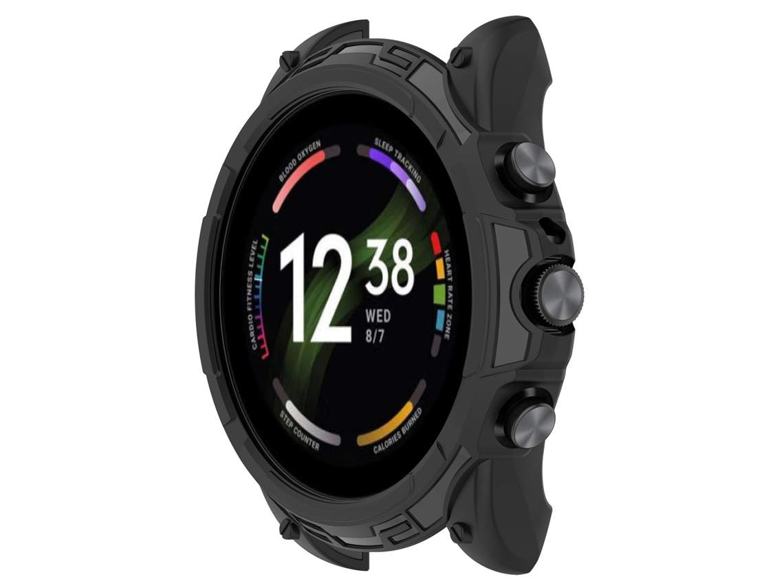 Fossil Gen6 44 mm Funda protectora de reloj de TPU a prueba de golpes (negro)