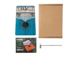 Piano de pulgar Kalimba Siurn de 17 teclas en caoba azul