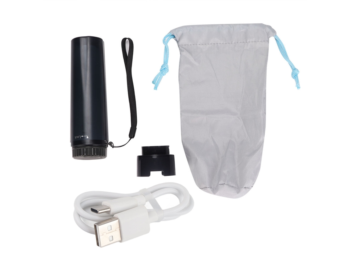Bidé Eléctrico Portátil Para Mujer, Estilo Viaje, Con Silicona Impermeable Y Batería Recargable (negro)