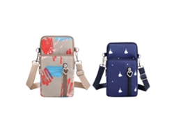 HYMNORA 2pcs Bolso Cruzado Mujer con Cremallera, Neceser para Móvil, Bolsa de Antebrazo