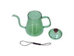 Jarra de té con pico largo, gran capacidad, resistente al calor, fácil de limpiar, color verde