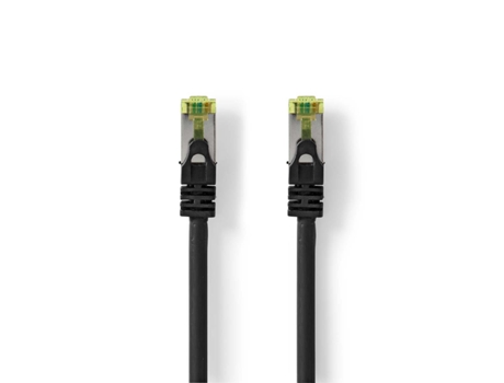 CAT7 Network Cable S/FTP RJ45 Male RJ45 Male 1.00 m Snagless Round LSZH Black Label NEDIS