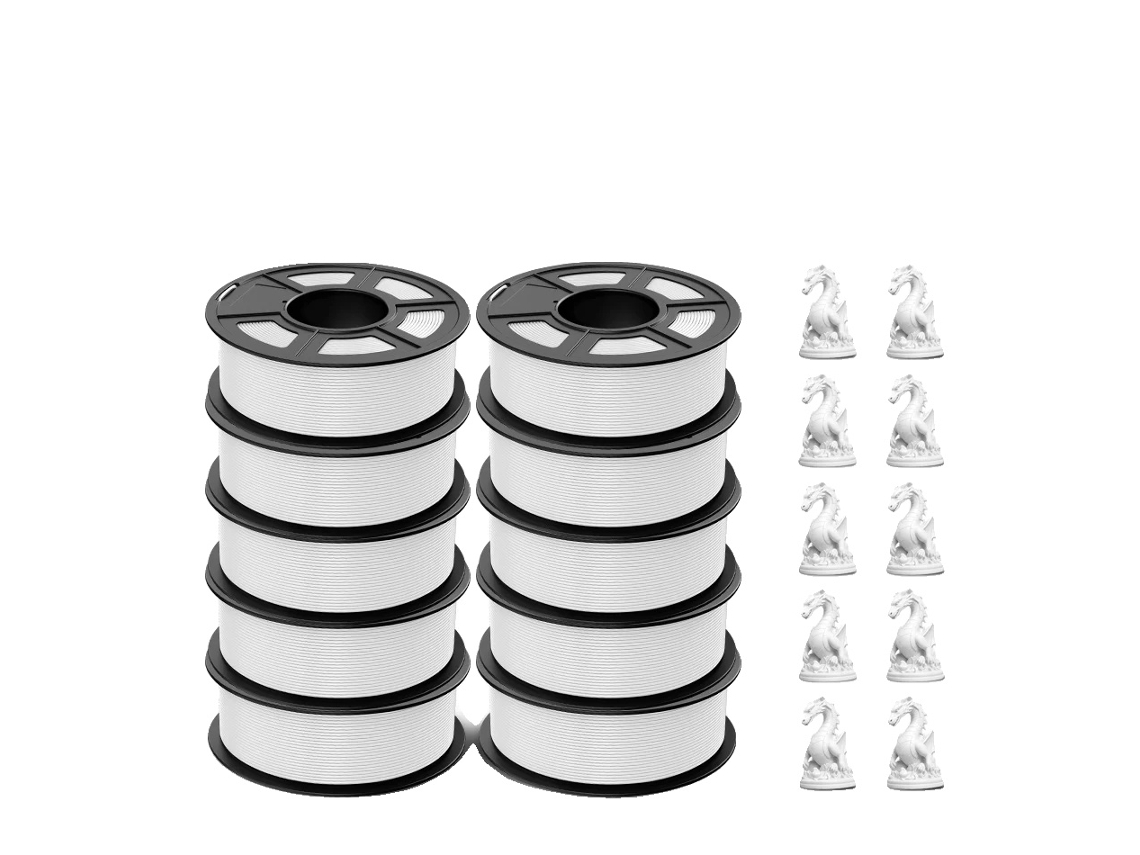 Filamento 3D, material PLA, excelente adhesión de capas, PLA P 2.0 blanco OEM