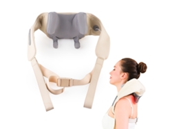 (blanco) Masajeador Inalámbrico De Acupresión Para Cuello Y Hombros, Relajación Y Amasamiento De Los Músculos Del Cuello.