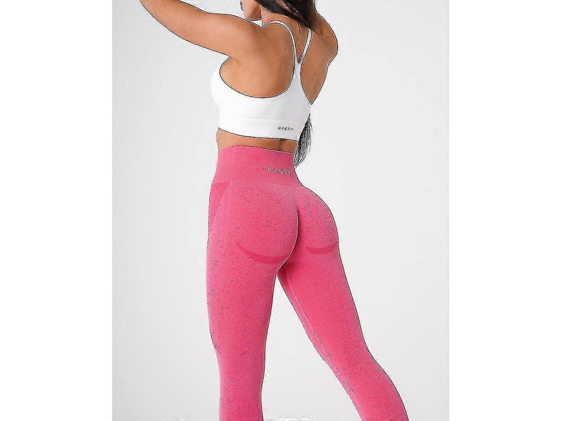 Leggings De Spandex Sin Costuras Para Mujer Con Soporte De Cintura Alta Para Gimnasio, Yoga Y Fitness.
