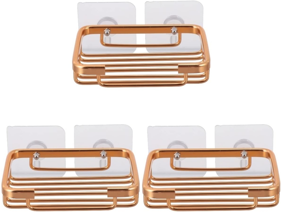 Juego de 3 puertas de baño de aluminio compactas, sólidas y autodrenantes para montaje en pared. Slowmoose