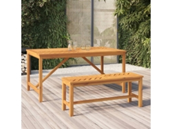 Lovely Home Banco de Jardín 110 Cm Madera de Acacia Maciza