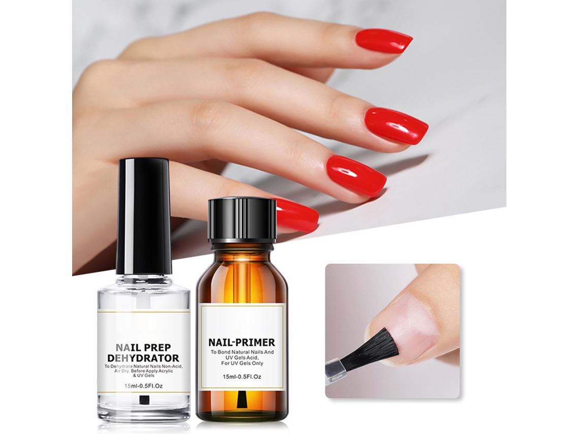 Omni-deshidratador Y Primer Para Uñas De Larga Duración, Set De Preparación Y Adhesivo Sin Ácido Para Esmalte De Uñas Gel
