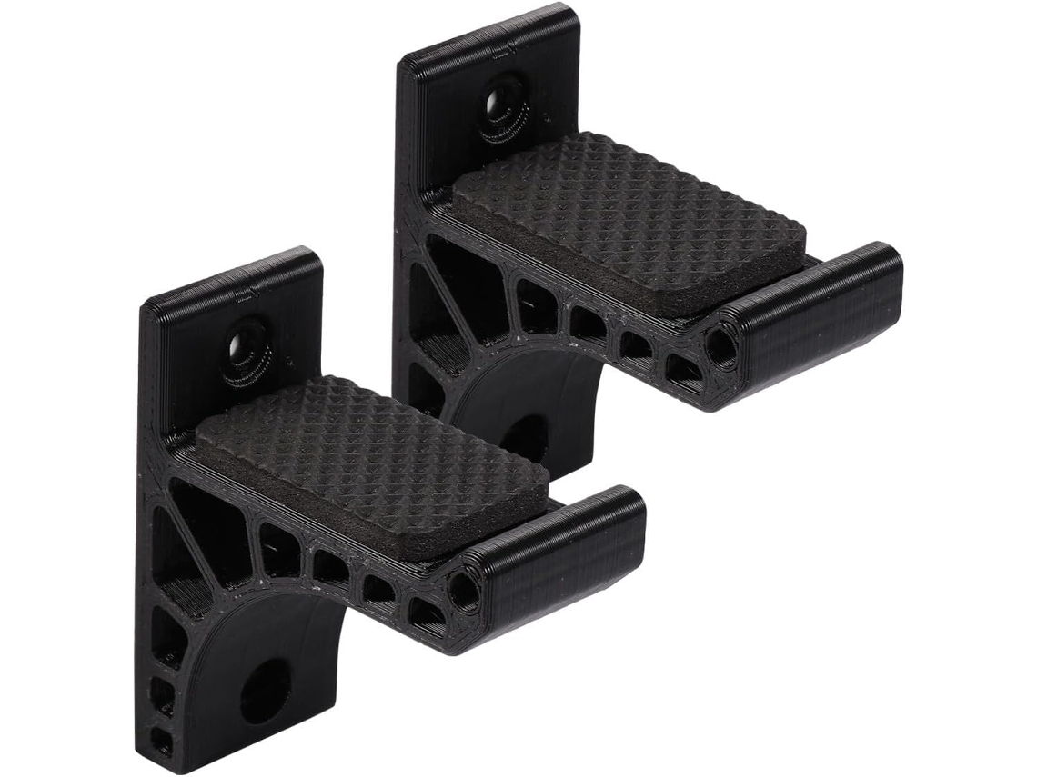 Soporte Adhesivo Para Arcos Recurvos, Abs Negro, Fácil Instalación, Borde Liso.