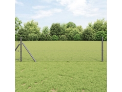 Valla hexagonal gris de acero de 0,4 x 100 m para Lovely Home