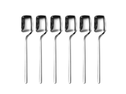 2026da-cucharas De Espresso De Acero Inoxidable 304, 5.6 Pulgadas, 6 Piezas, Diseño Colgable, Ideal Para Café Postre