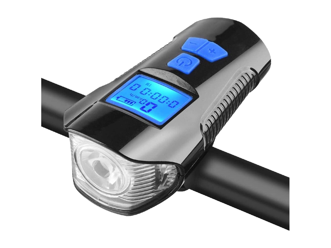 Luz Para Velocímetro De Bicicleta, Recargable Por Usb, Cuentakilómetros (negra)