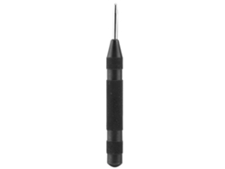 Punzón central automático (sin marca), 13 cm, fabricado en metal y madera.