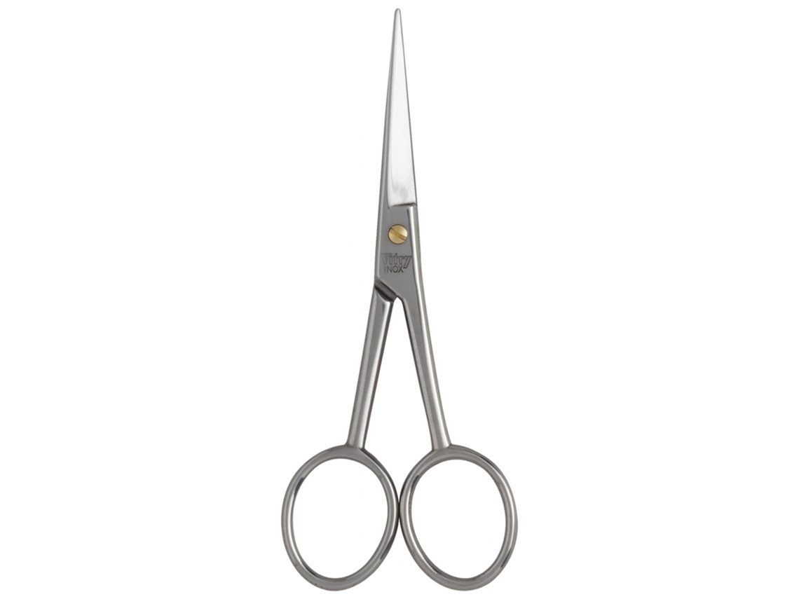 Tijeras para Barba Y Bigote Acero Inoxidable VITRY