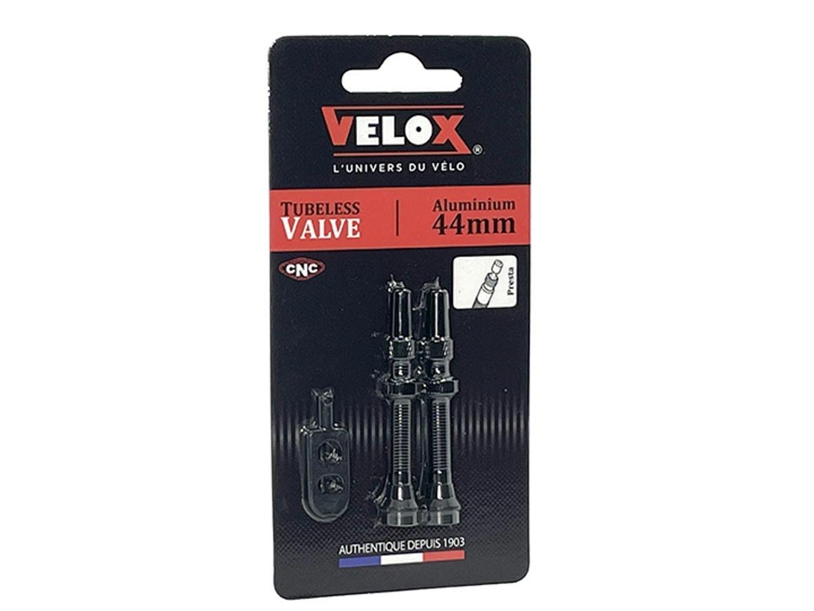 Válvulas de aluminio para neumáticos sin cámara VELOX Presta (x2)