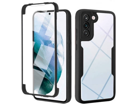 Carcasa 360° Protección Frente y Verso para Samsung Galaxy S21 FE 5G Pro GIFT4ME Negro