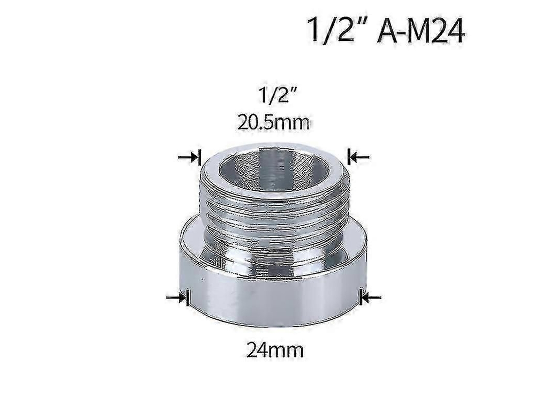 Conector De Grifo De 1/2" Para Rosca M16, M18, M20, M22, M24 Y M28, Adaptador De Reparación De Latón Para Cocina Y Baño.