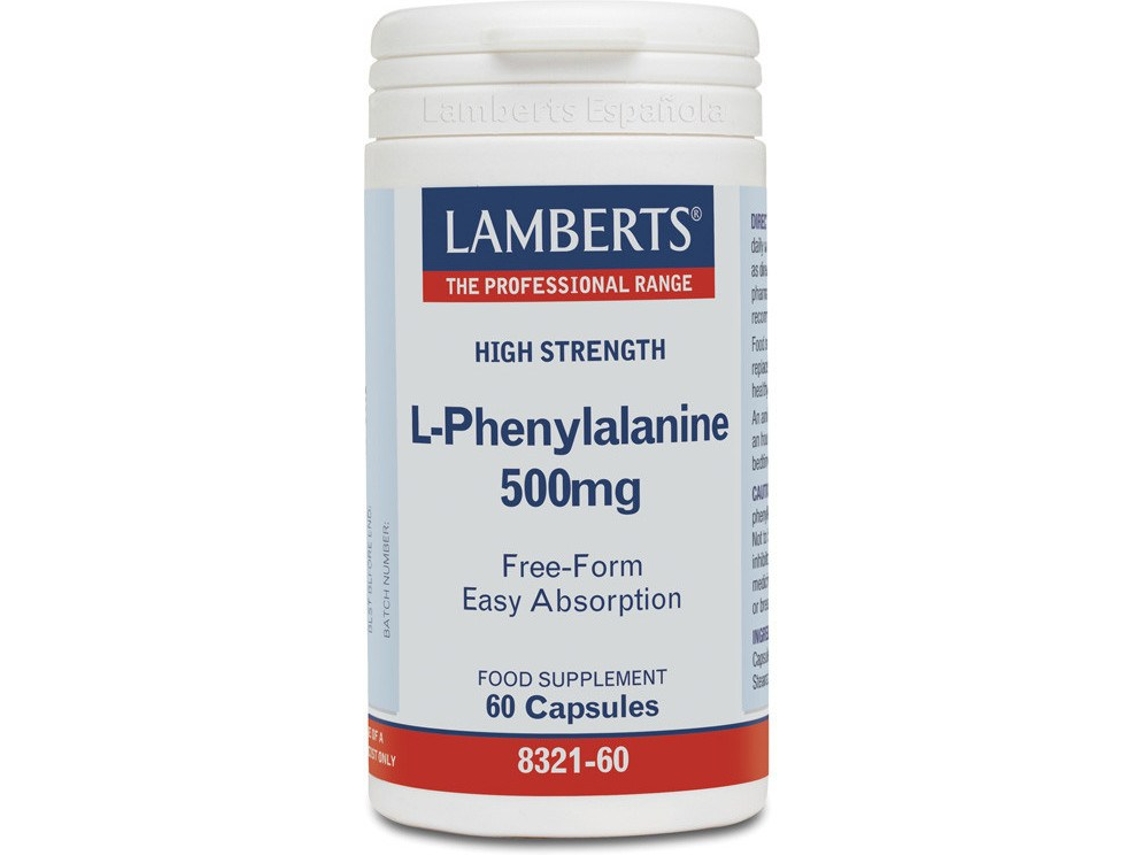 Complemento Alimentar LAMBERTS L - Fenilalanina 500 Mg