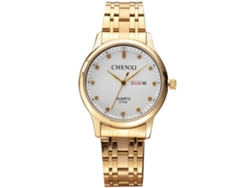 Reloj De Pulsera Para Hombre, No Mecánico, Resistente Al Agua, Con Calendario E Indicador De Día De La Semana, Doble Caja De Acero Inoxidable, Color Blanco.