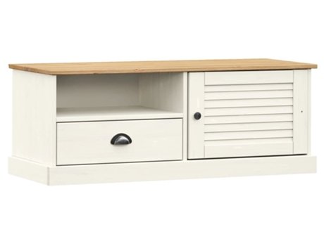 Mueble De Tv VIDAXL Blanco Madera (106x40x40 cm)