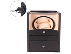 Caja de cuerda automática para relojes mecánicos 22 negra
