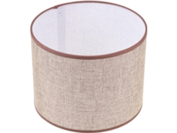 Lámpara De Mesa Cilíndrica De Lino De 22 Cm De Diámetro, Luz Decorativa, Adecuada Para Oficina Y