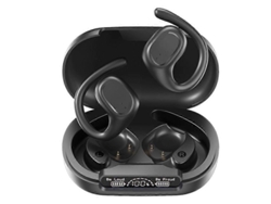 Auriculares deportivos intraaurales inalámbricos Bluetooth Hengrongshen S200, impermeables, con pantalla digital LED