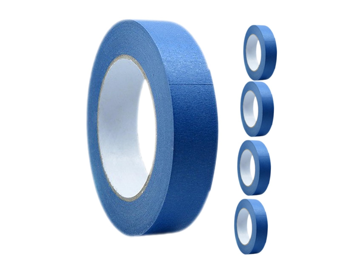 5 Rollos De Cinta Adhesiva Fina Para Enmascarar, Multiusos, Para Pintar Paredes Y Para Proyectos De Bricolaje.