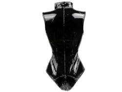 Mono Ajustado De Látex Y Piel Sintética Para Mujer Con Cremallera Frontal Para Discoteca 8921