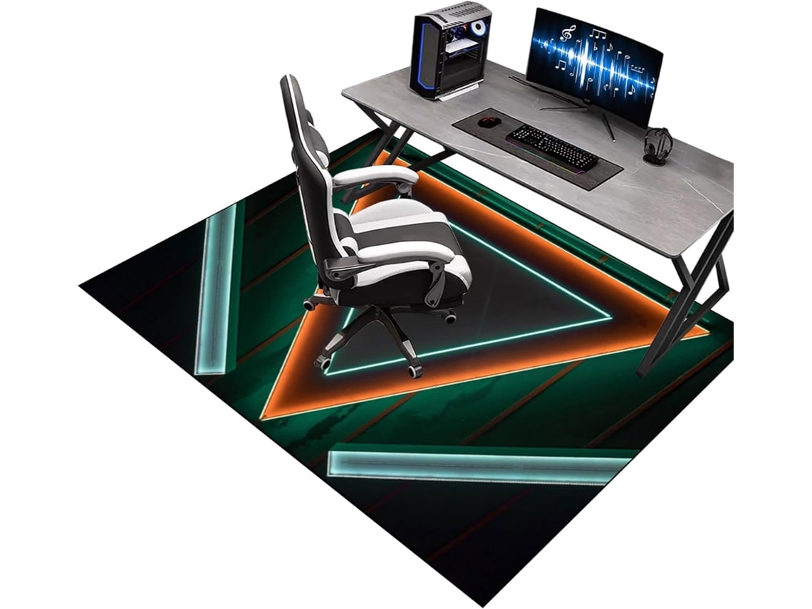 Tapete Protetor Piso Antiderrapante 70 X 100 Cm Piso Madeira Parquet Jogos, Cadeiras Escritório, Jogos