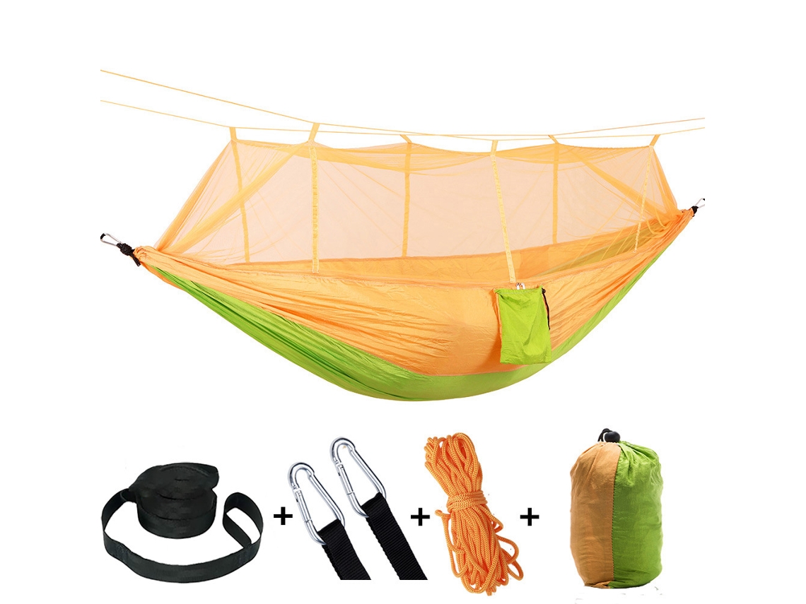 Hamaca De Descanso Chrui Con Mosquitera, 260 X 140 Cm (amarillo)