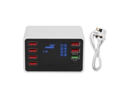 Cargador USB multipuerto EOOCOO con carga rápida QC3.0 y PD de 18W.